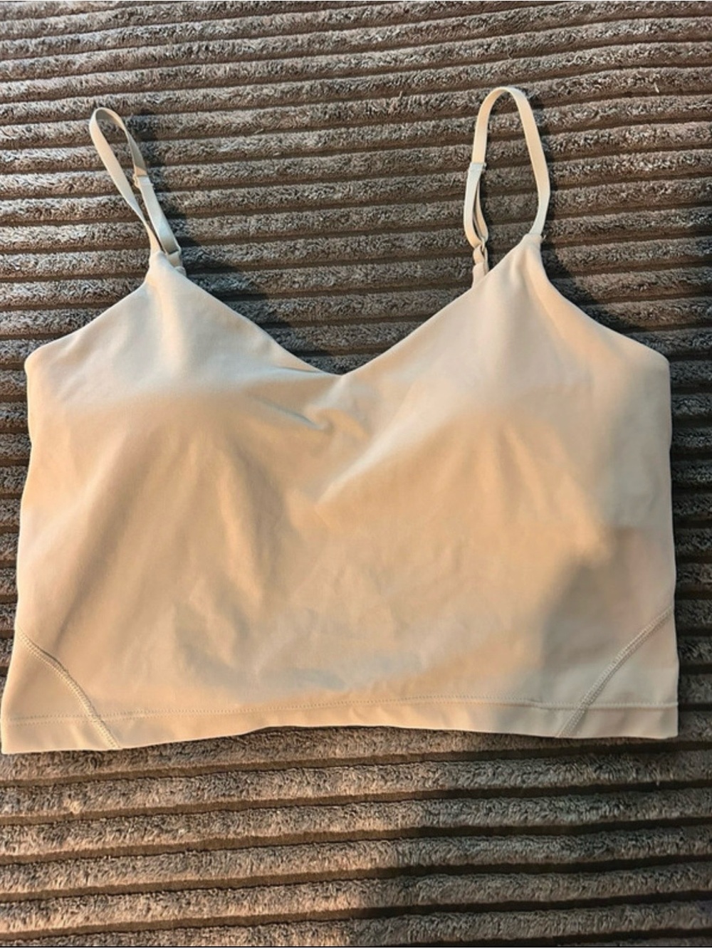 lululemon athletica Cream V-Neck Adjustable-Strap Camisole